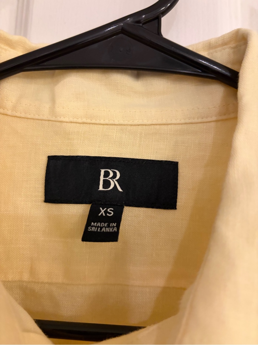 Banana Republic Linen Camp Shirt Butter Yellow XS - Picture 4 of 7